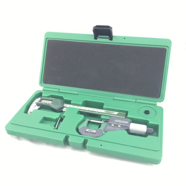 INSIZE 6" ELECTRONIC CALIPER, 1" MICROMETER SET