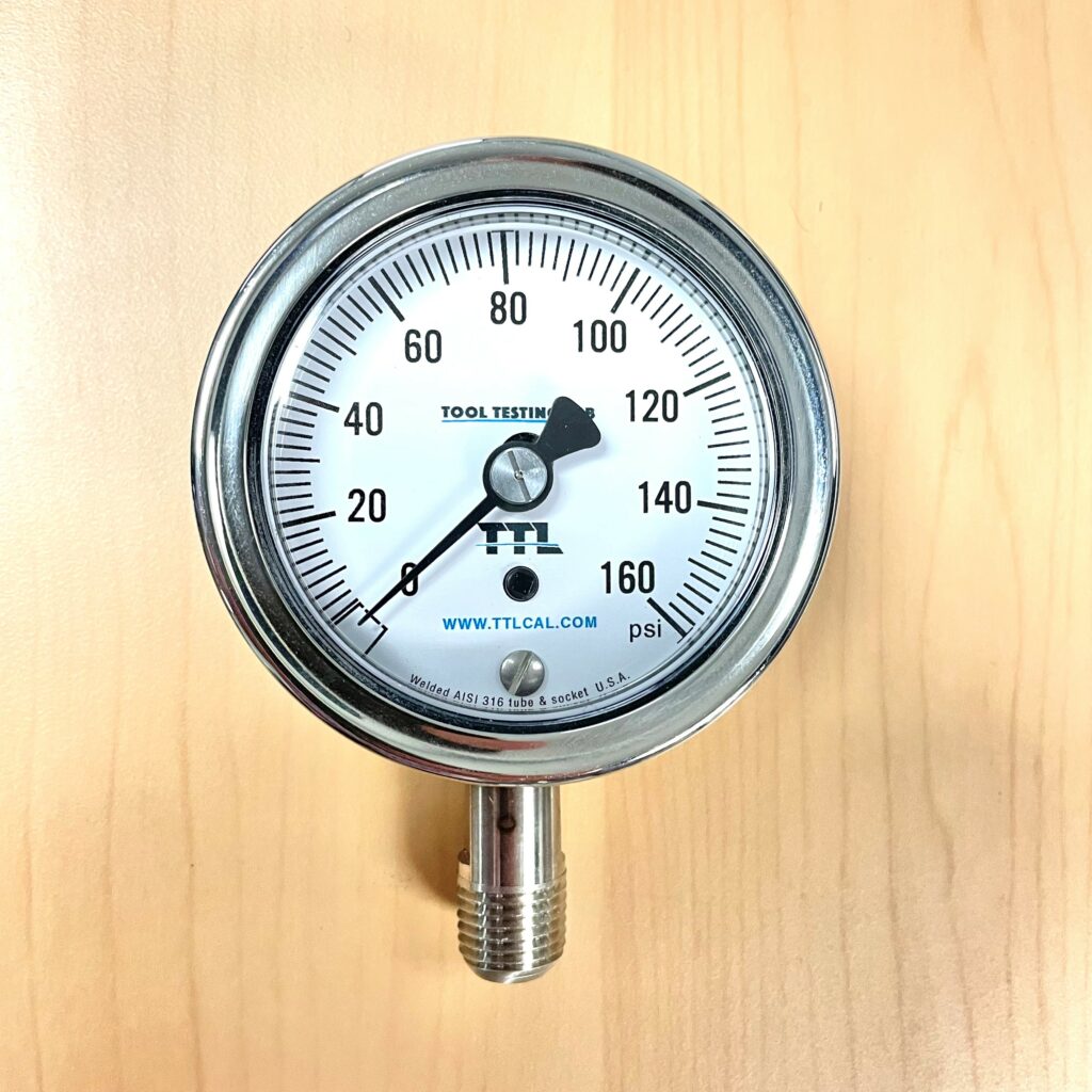 TTL 2.5" ANALOG PRESSURE GAUGE Tool Testing Lab Inc.
