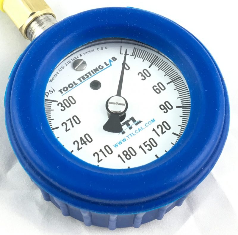 TTL INVERTED ANALOG PRESSURE GAUGE ONLY, 300 PSI Tool Testing Lab Inc.