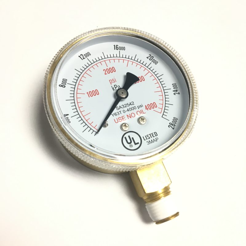 4000 PSI REGULATOR GAUGE