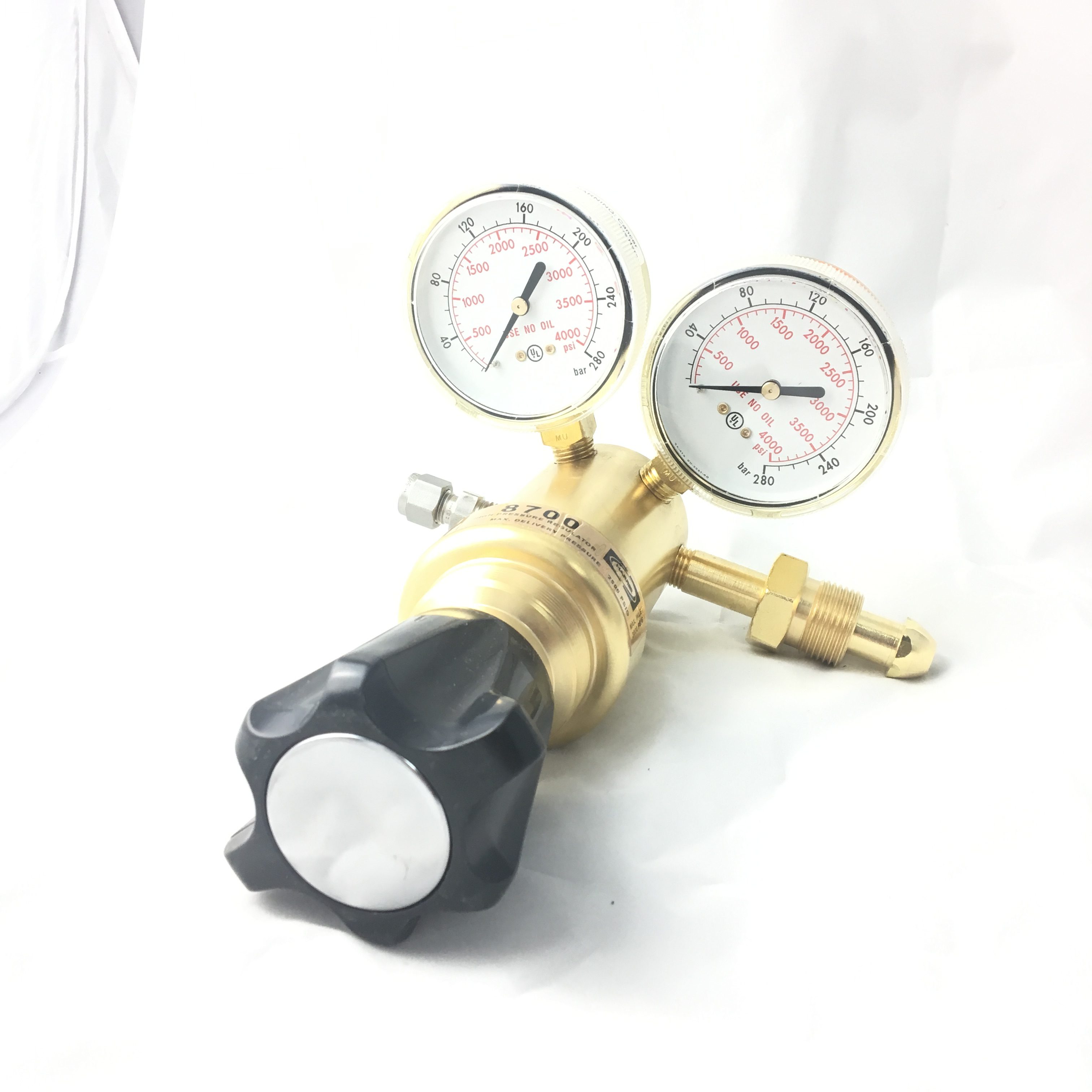 New Nitrogen Regulator Gas Regulator Pressure Gauge 