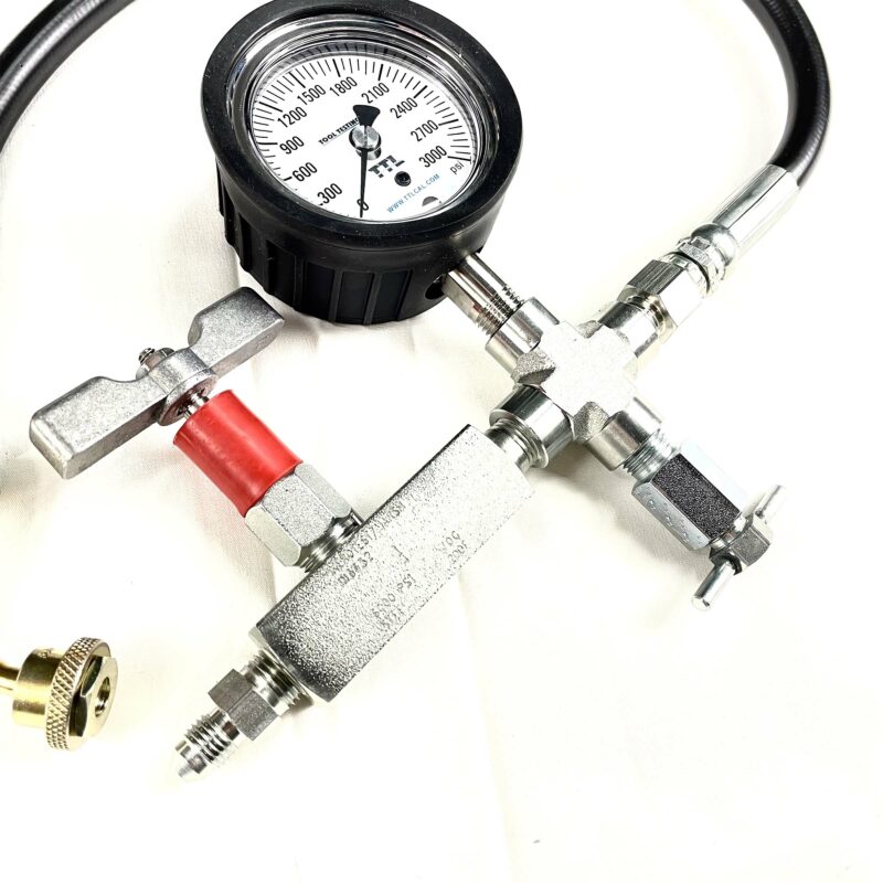 TTL ANALOG AIRCRAFT STRUT GAUGE, 0-3000 PSI - Image 2